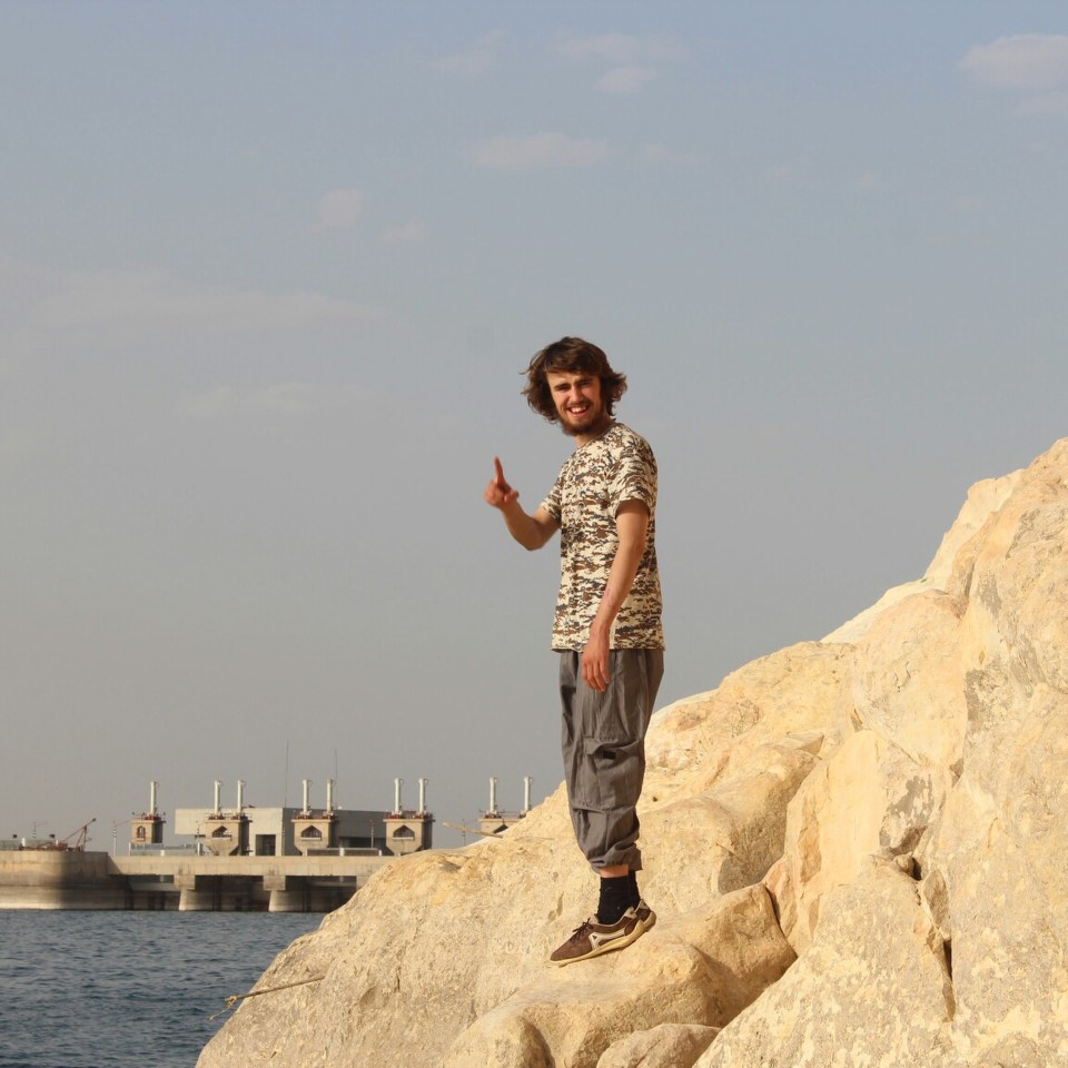  Doing Islamic State's trademark gesture, Jack poses in Syria