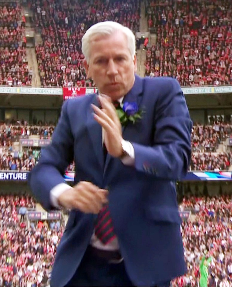  Alan Pardew's dad dancing has become infamous