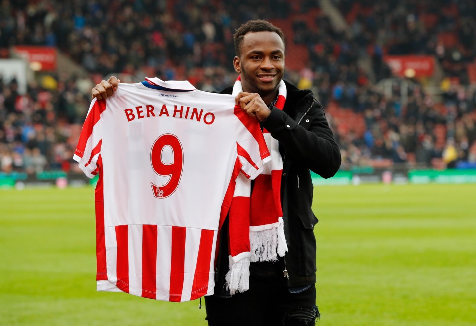  Former West Brom striker Berahino joined Stoke in 2017