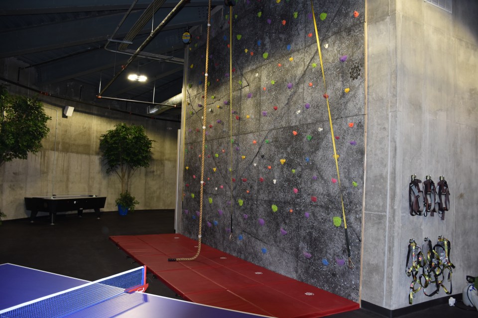  Other features include a climbing wall so underground preppers can keep fit during nuclear fallout in the outside world