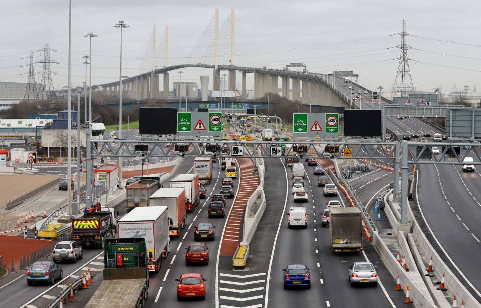  Dartford Crossing without the toll booths as it emerges two million foreign drivers have dodged the charge