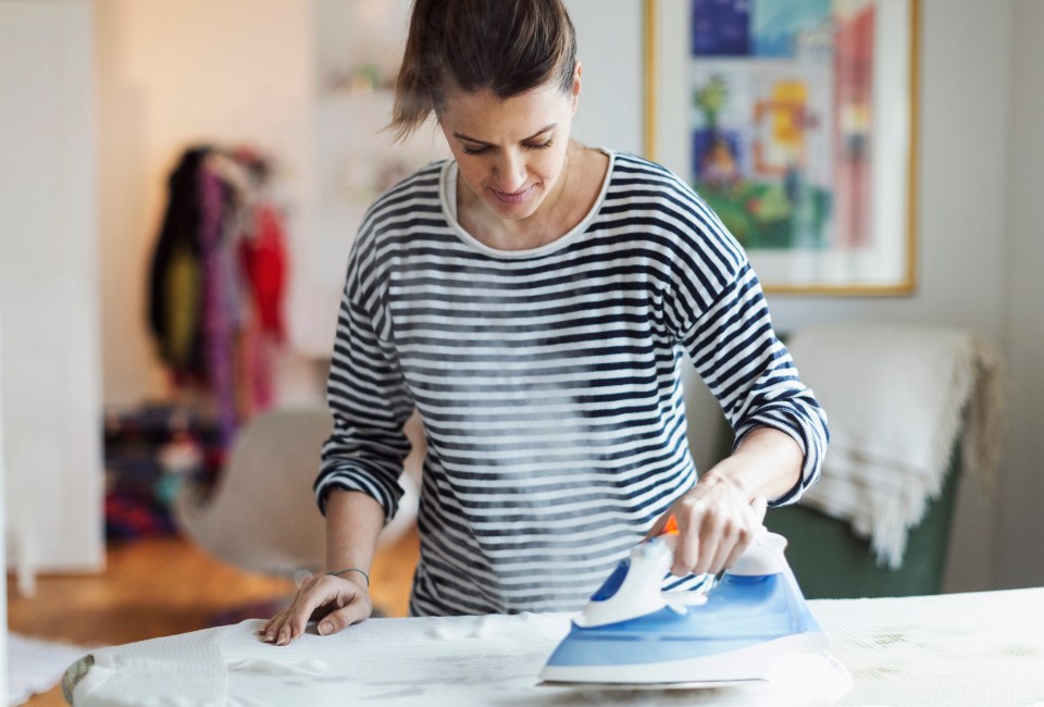  A handy ironing trick can help halve the time it takes to press clothes