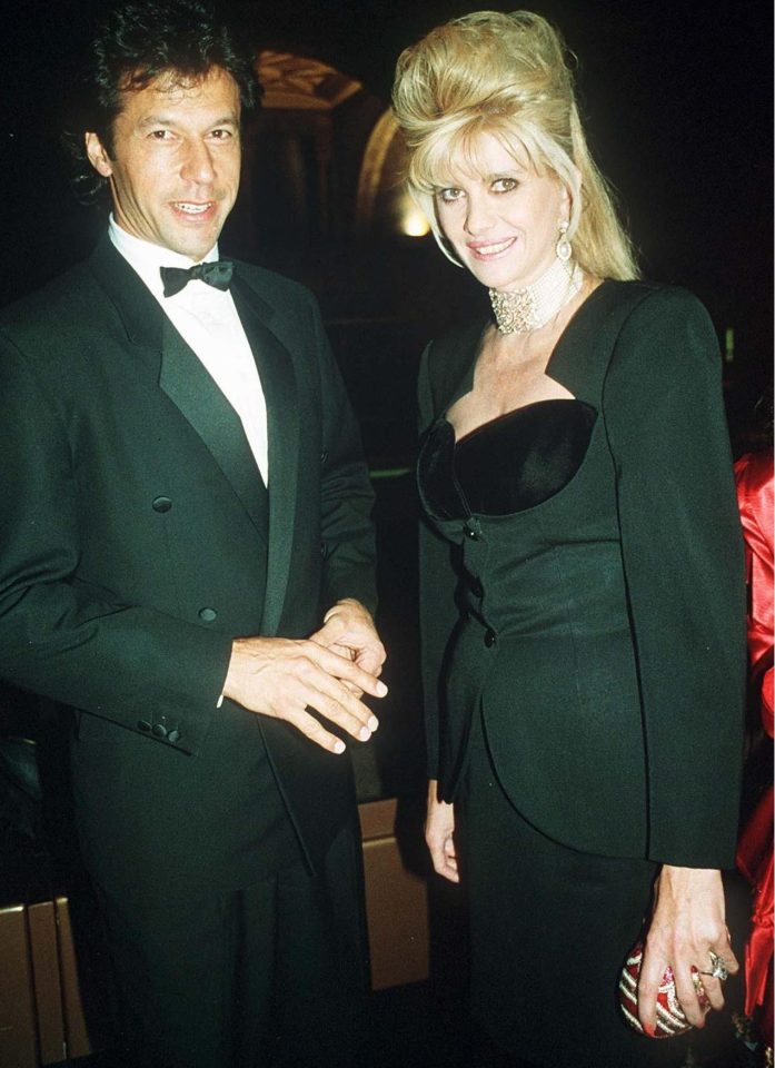  Imran Khan with Ivana Trump at a party in London in 1990