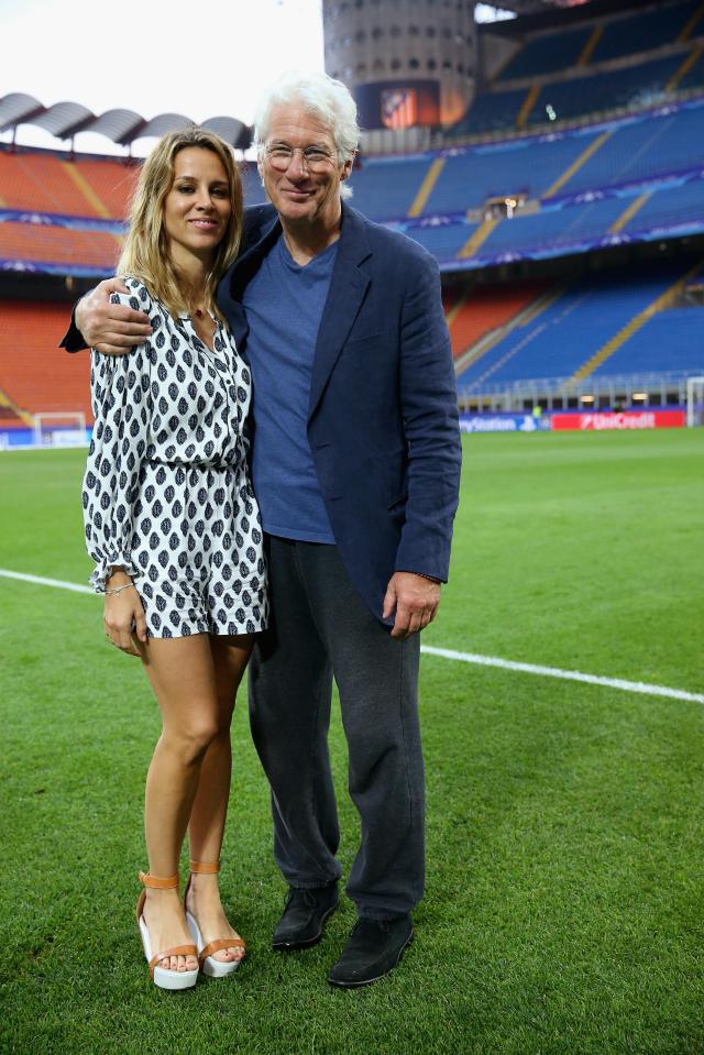 Richard Gere and his girlfriend Alejandra Silva