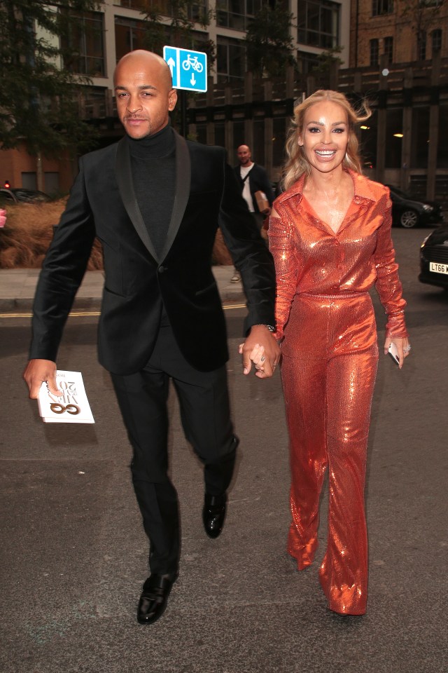  So was Katie Piper, 35 - pictured with hubby Richard James Sutton - and daughters Belle and Penelope