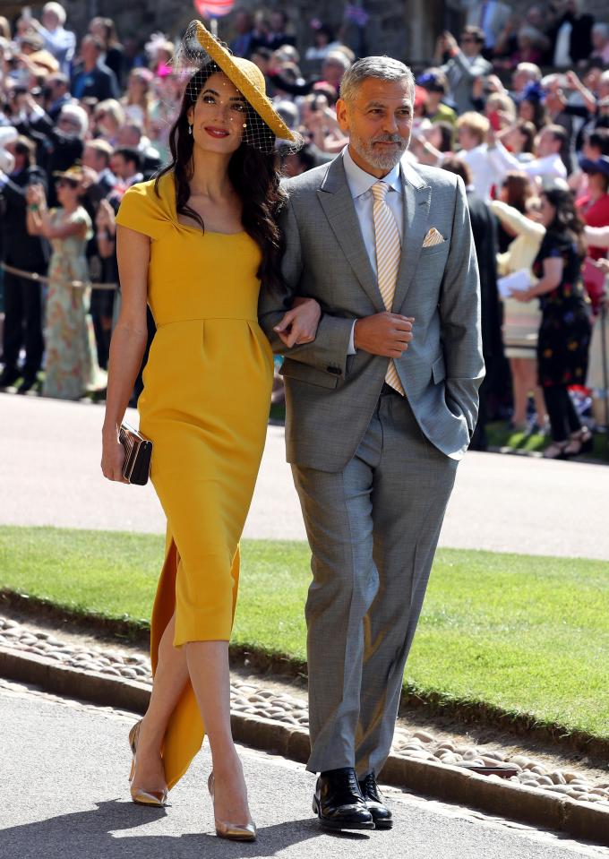  George and his wife Amal, 41, attended Meghan and Harry's wedding last May