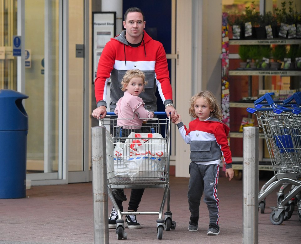  Kieran out shopping with Bunny and Jett last year