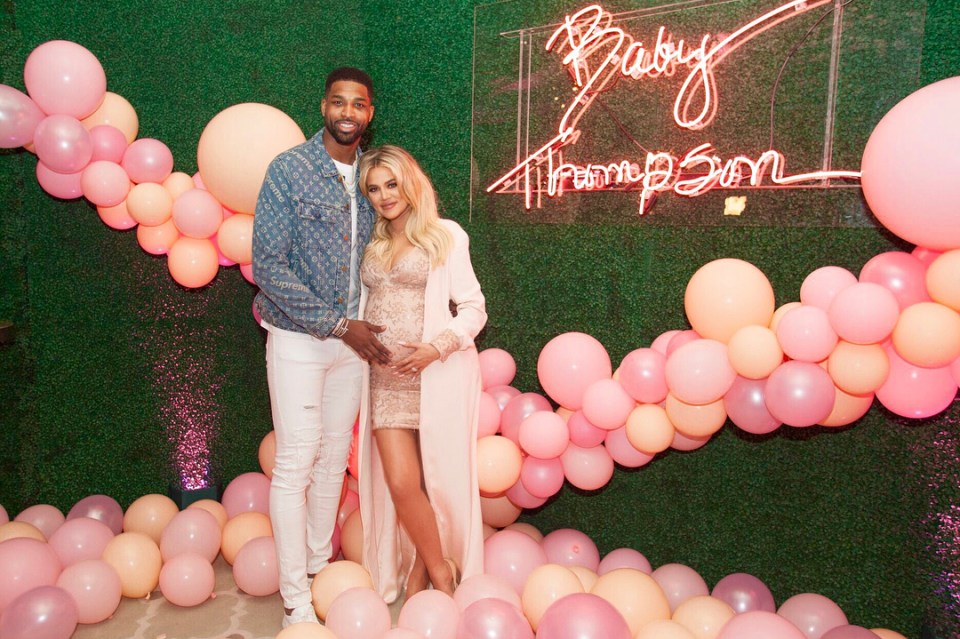  Khloe and Tristan welcomed baby True last April