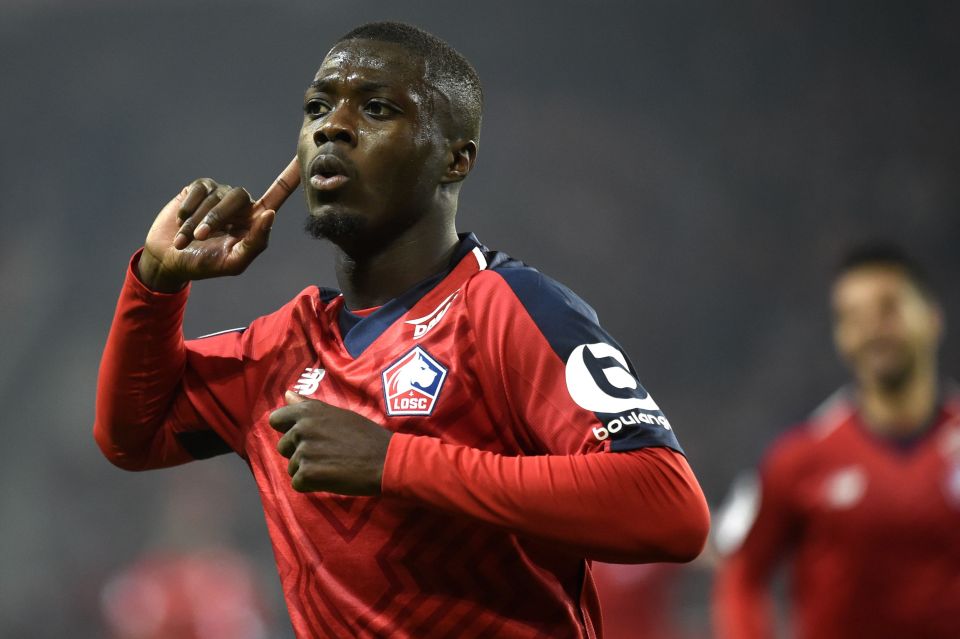  Lille are reportedly open to selling their star man Nicolas Pepe with the right offer made