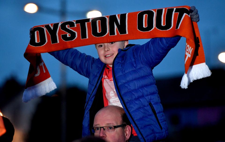  Blackpool fans have been campaigning for the Oystons to leave their club for years