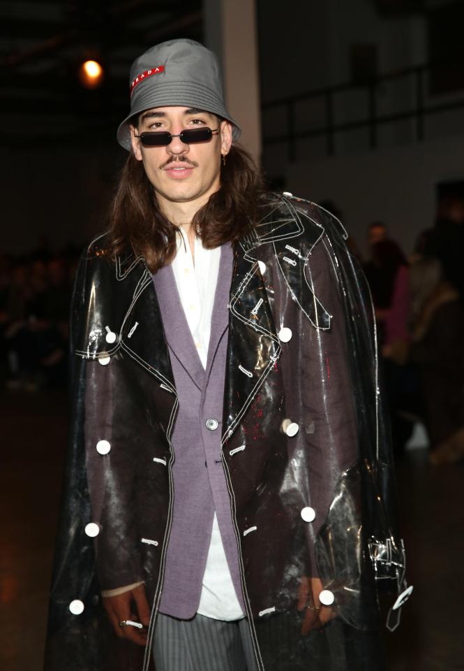  Hector Bellerin raised eyebrows at the London Fashion Week