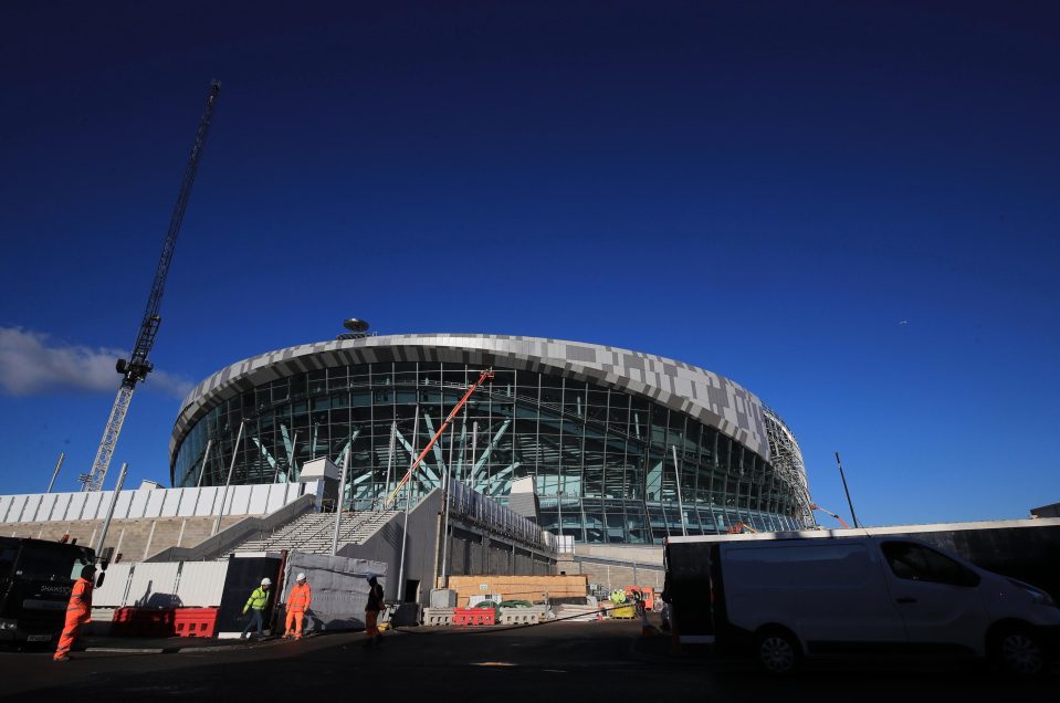  Tottenham still have testing to complete before the stadium can be used