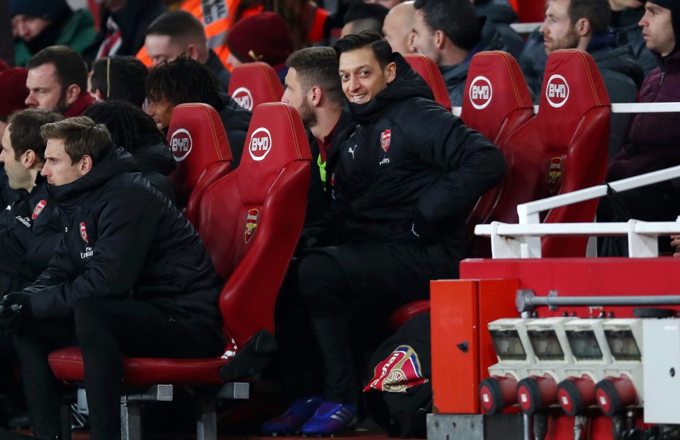  Mesut Ozil has been frozen out of the Arsenal team by Unai Emery