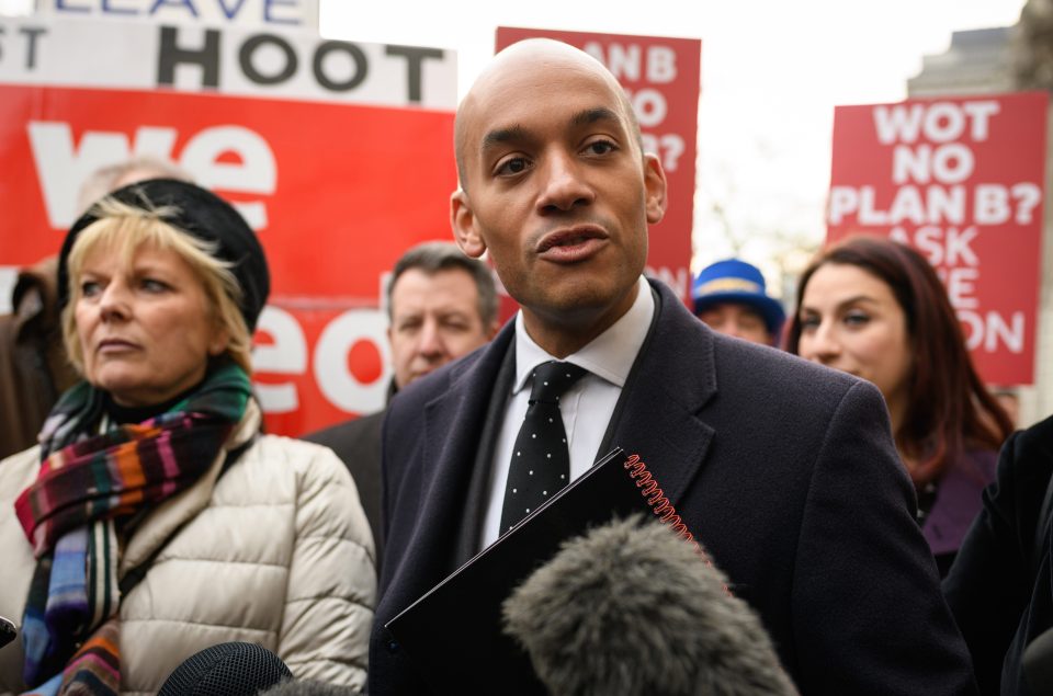  Former frontbencher Chuka Umunna said he did not 'give a damn... about keeping any party together' when it came to national interest