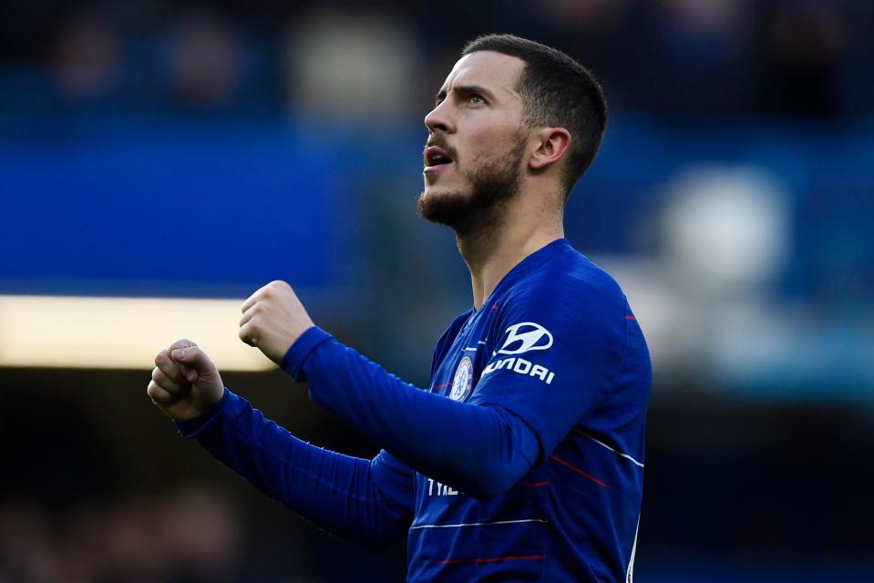  Hazard took his goal tally for the season to 15 against Huddersfield