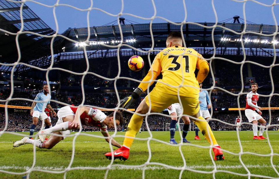  Laurent Koscielny stunned City by scoring the equaliser