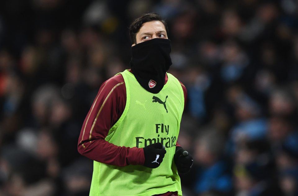  Ozil's inconsistency has been a constant worry for Emery this season