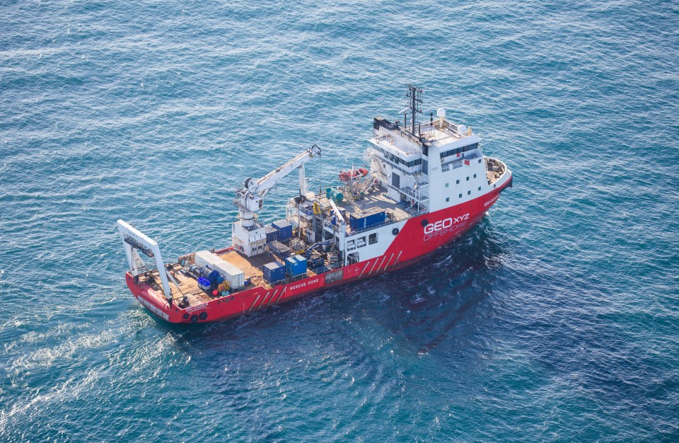 Air Accidents Investigation Branch (AAIB) Geo Ocean III helped identify the wreckage yesterday