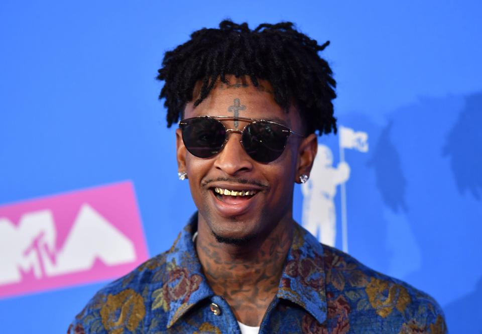 21 Savage, who previously dated model Amber Rose, was arrested Sunday morning in a targeted operation in the Atlanta area