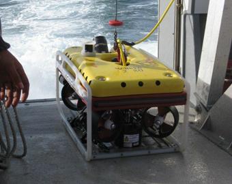 The search teams sent a ROV (file photo) down to confirm the wreckage