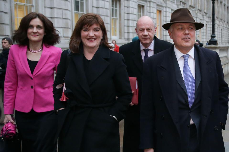  Tory MPs Theresa Villiers, Nicky Morgan, Damian Green and Iain Duncan Smith are working on a plan to replace the backstop