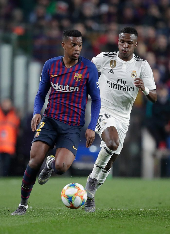  Barcelona ace Nelson Semedo came out on top when he clashed with Sergio Ramos