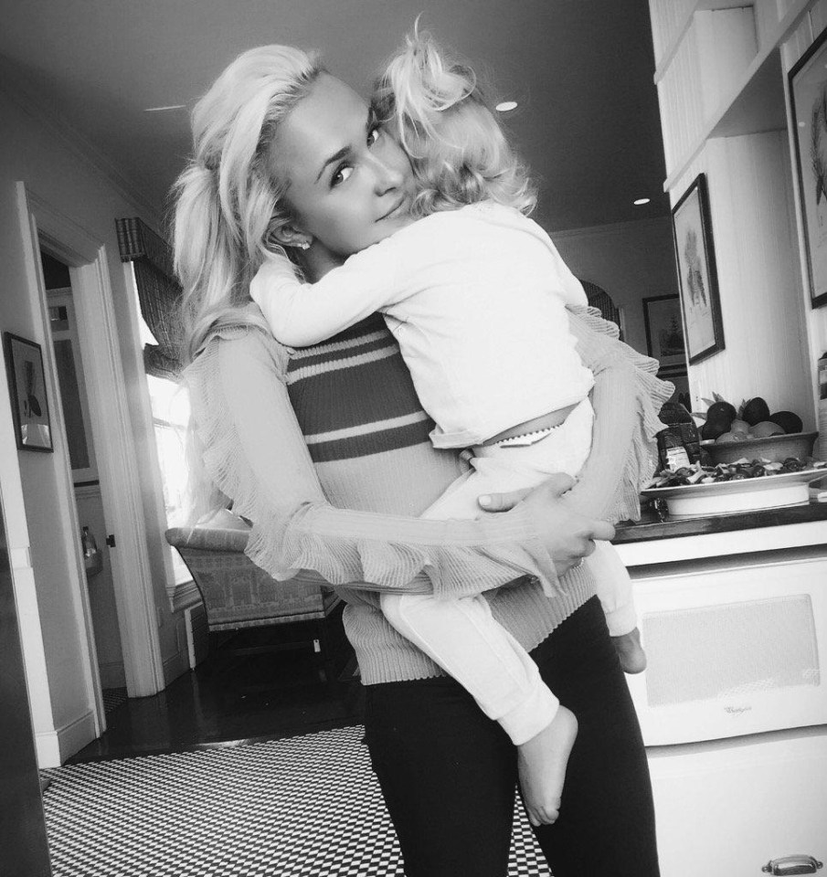 Hayden with her daughter Kaya