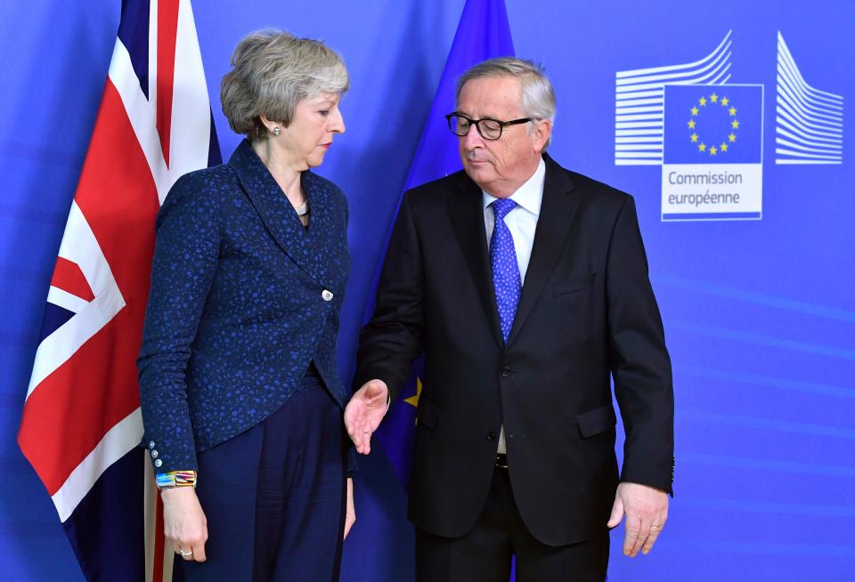  EU Commission president Jean-Claude Juncker also gave Mrs May a boost by telling her he would help get a revised deal in place by Brexit Day, March 29