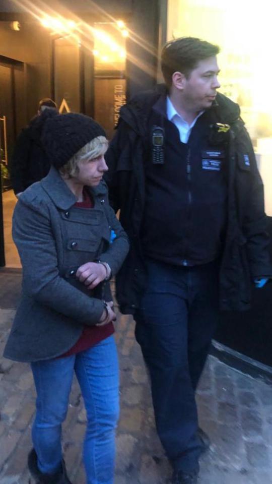  Angela Davey, pictured, was arrested by cops in North London last week