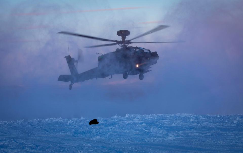  The warbirds have been in Norway, which borders Russia, for five weeks