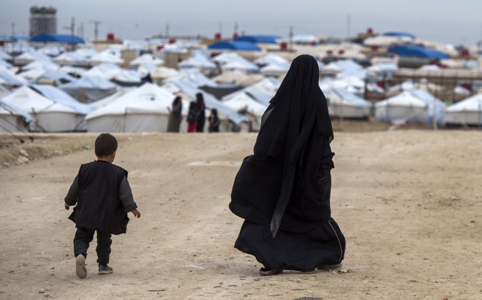  The squalid Al-Hawl camp in northern Syria is home to hundreds of displaced ISIS brides