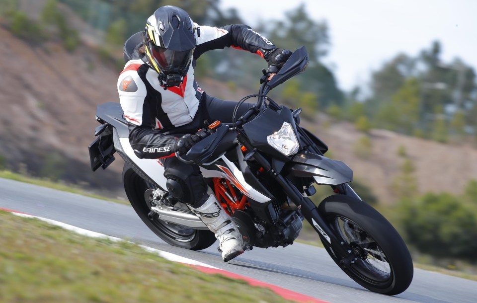 It may never be as comfortable as a tourer, the power of the KTM has been refined like never before in a supermoto