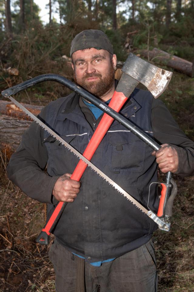  Lotto winner Michael Carroll, who scooped £10million, now earns £10 an hour cutting firewood and delivering coal