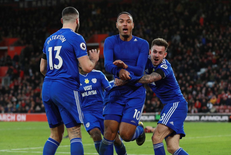 Kenneth Zohore scored a dramatic winner for Cardiff in added time at St Mary’s