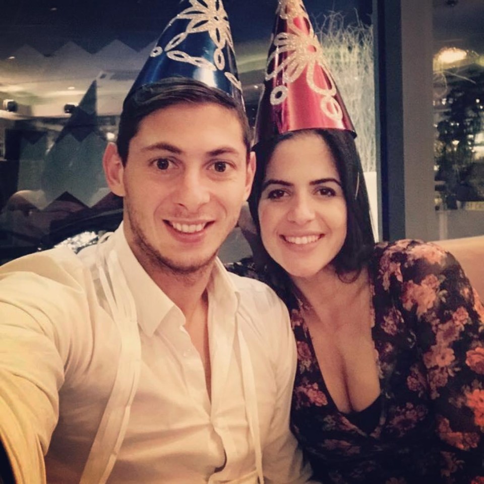 Luiza Ungerer, pictured with Emiliano Sala, has paid tribute to the tragic striker