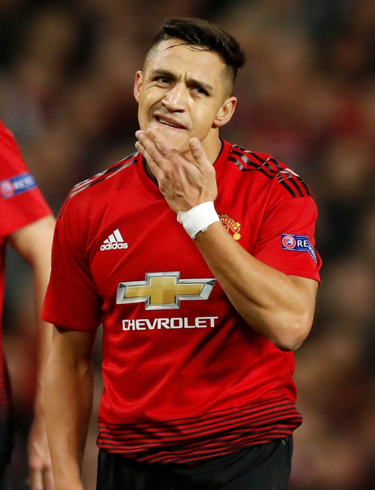  Alexis Sanchez failed to make an impact from the bench