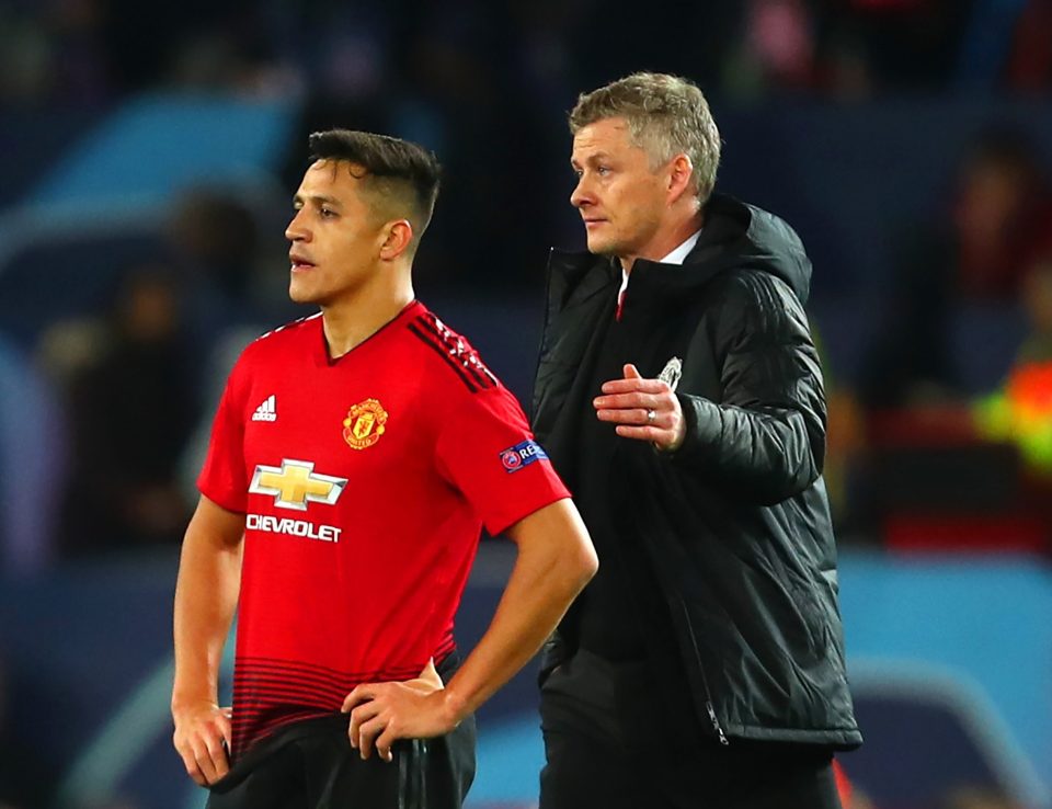  Man Utd boss Ole Gunnar Solskjaer has hit out at Alexis Sanchez