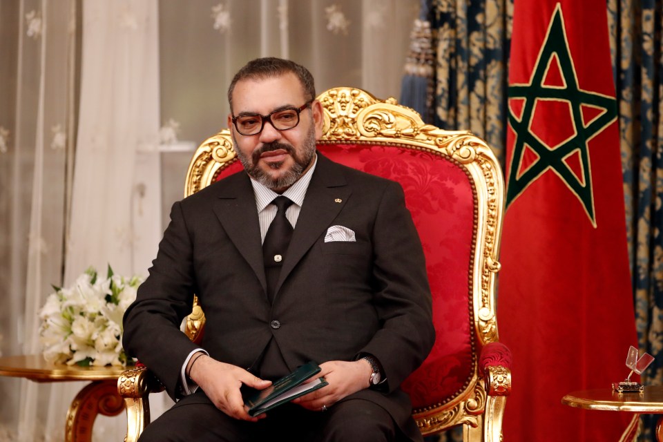  The royals are staying as guests of King Mohammed VI