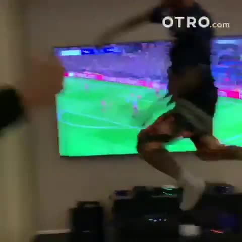  He celebrated wildly when Presnel Kimpembe volleyed home the opening goal