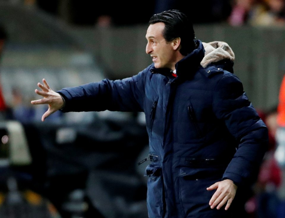  Gunners boss Unai Emery saw his side struggle to turn domination into goals in a frustrating first half