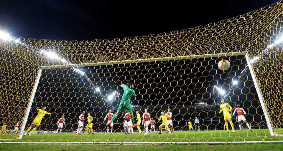  Petr Cech has little chance as Stanislav Dragun rises at the near post to nod the ball in the far corner