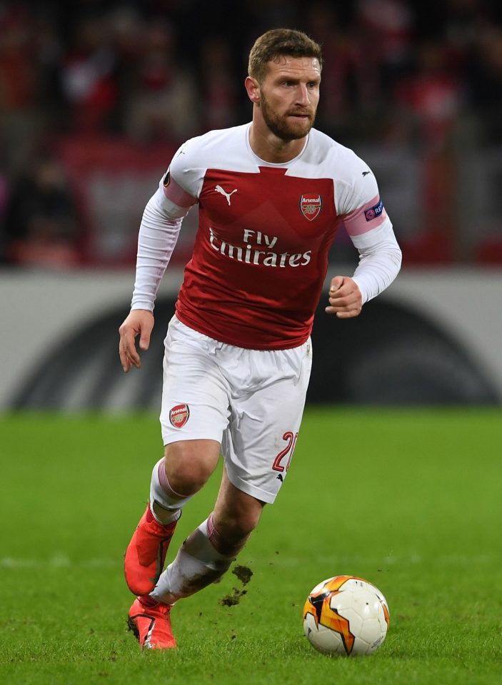  Arsenal's Germany centre-back Shkodran Mustafi now has the unique notch on his career record of two defeats against Belarus minnows BATE Borisov