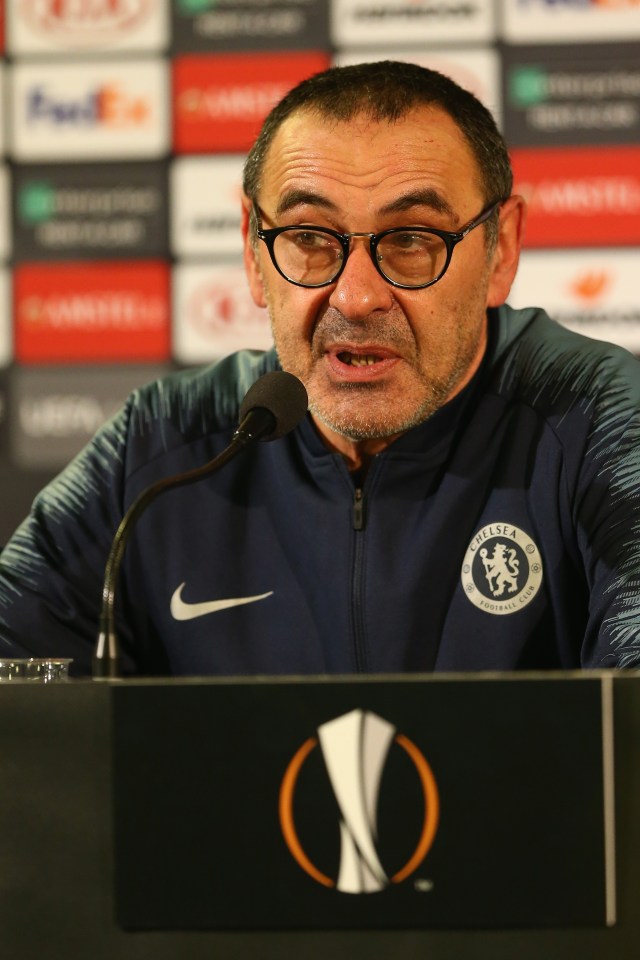  Blues boss Maurizio Sarri is expected to persist with his preferred XI