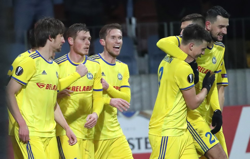  BATE Borisov stunned Arsenal on Thursday with a 1-0 win in the first leg of their Europa League tie