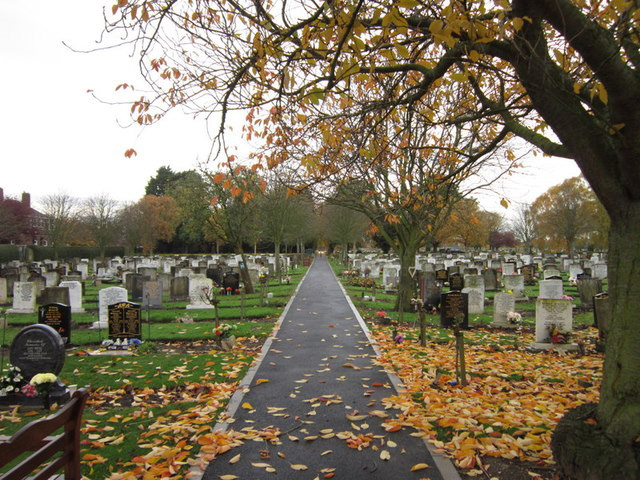  The council said the grave's decorations are "'causing an obstruction to the council's grass cutting machinery' at Eastern Cemetery (pictured)