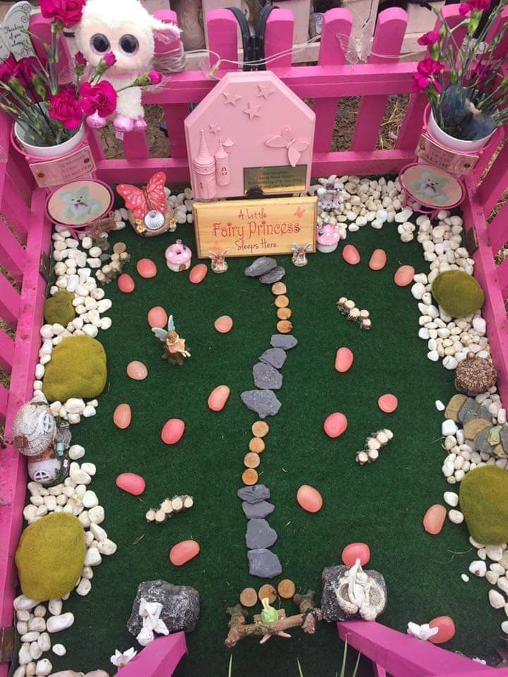  The family have created a 'fairy garden' where they can remember Ebonie