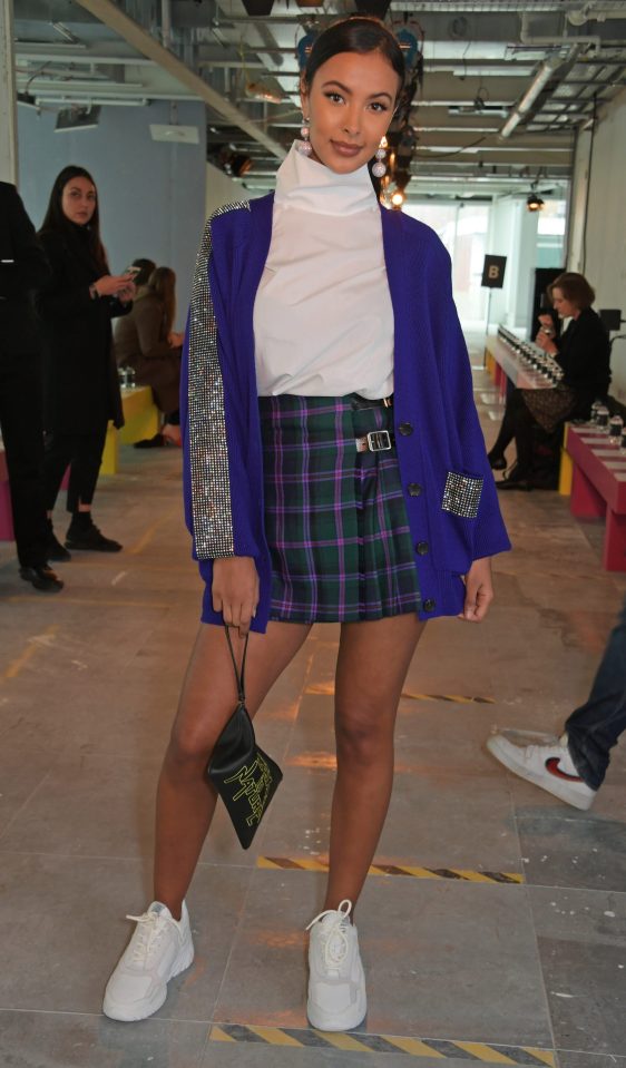  DJ Maya Jama mixed things up for a visit to London Fashion Week