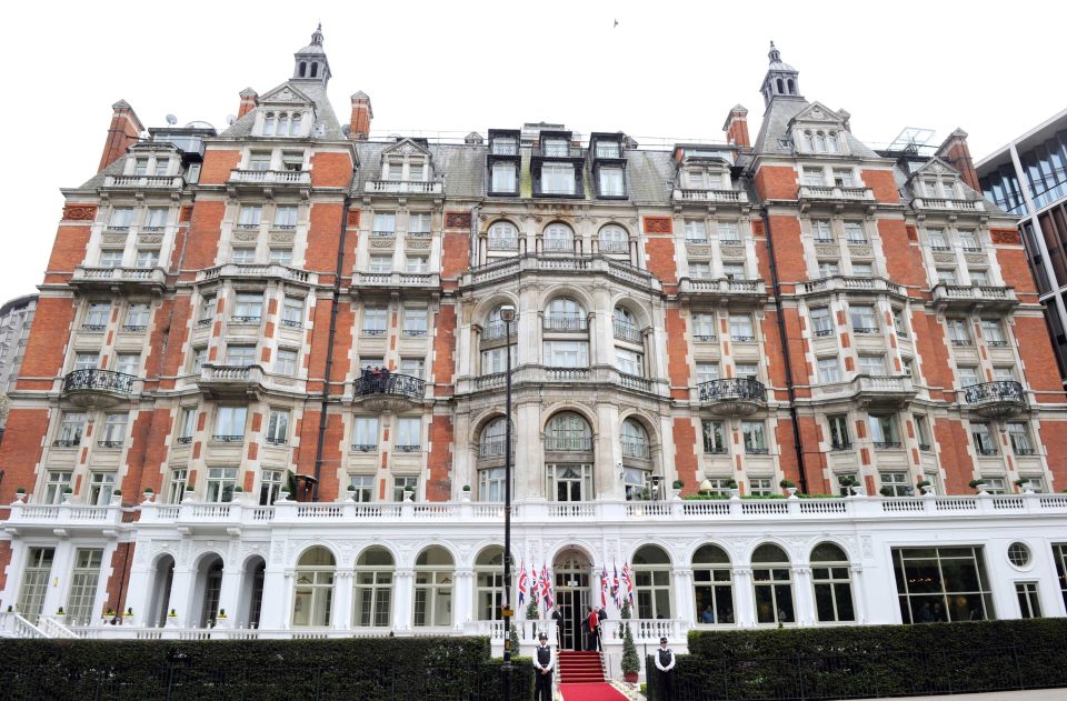  Simon hired the five-star Mandarin Oriental Hotel where rooms can cost more than £10,000