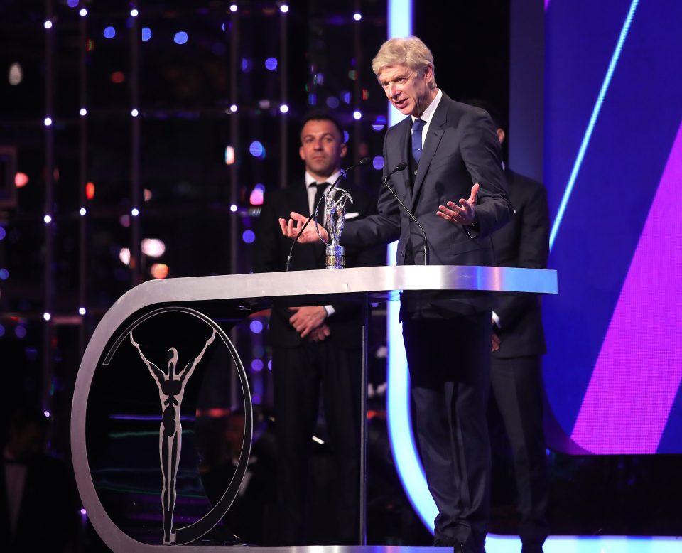  Arsene Wenger was speaking at a Q+A at the Laureus World Sports Awards in Monaco