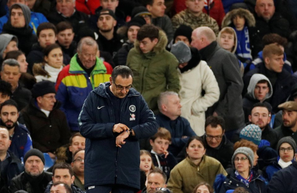  Sarri looks on borrowed time as Chelsea boss